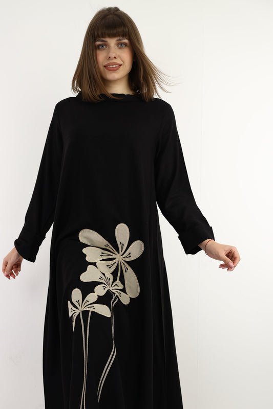 Noir Bloom Dress