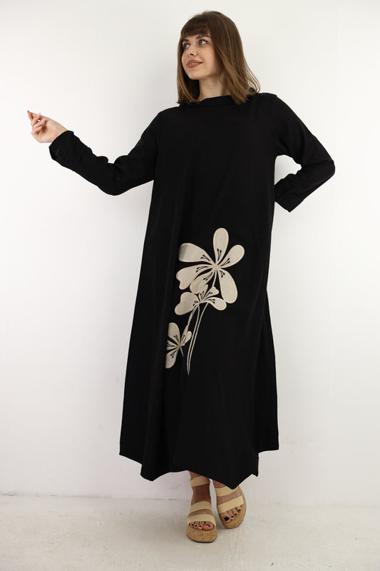 Noir Bloom Dress